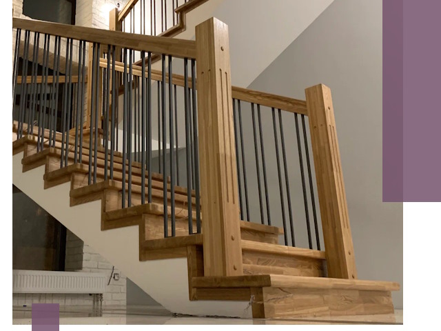 Реставрация деревянных и металлических лестниц в Нягани