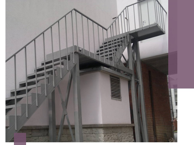 Монтаж пожарных лестниц под ключ в Нягани с гарантией качества