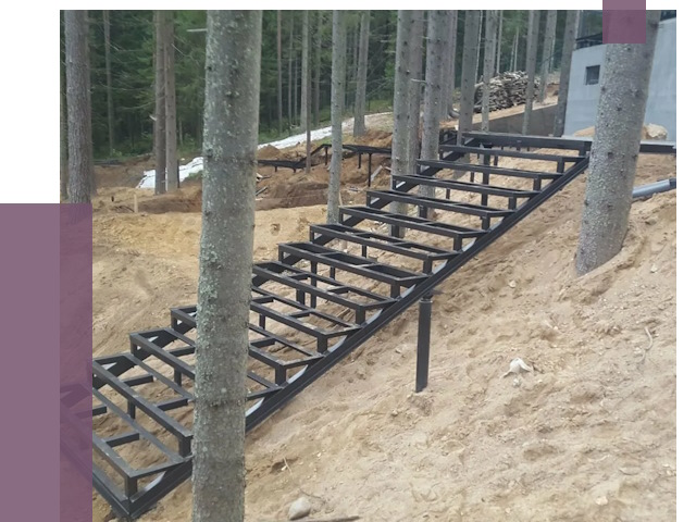 Монтаж металлических лестниц в Нягани от 13496 руб. 