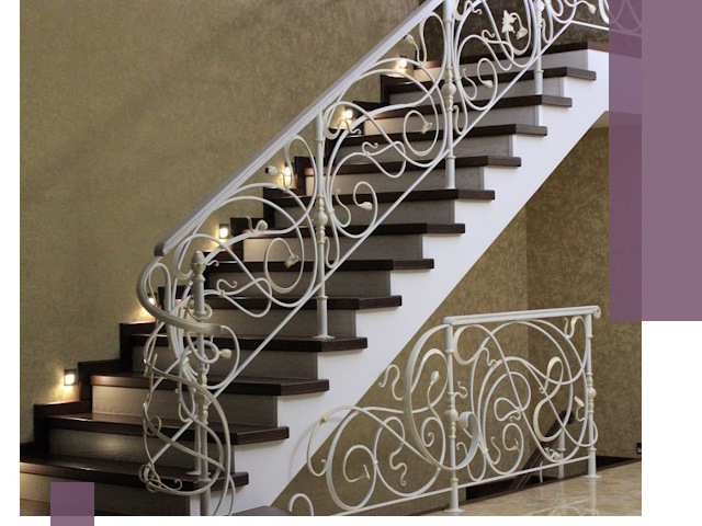 Кованые лестницы под ключ в Нягани — изготовление и монтаж