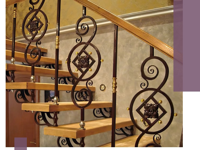 Изготовление кованых лестниц под ключ в Нягани