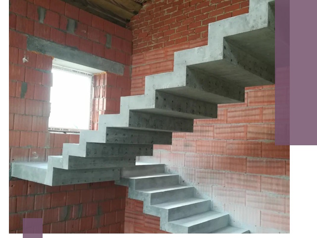 Бетонные лестницы под ключ в Нягани: монтаж, демонтаж, ремонт