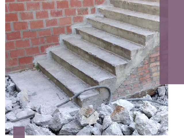 Демонтаж бетонных лестниц в Нягани: быстро и безопасно