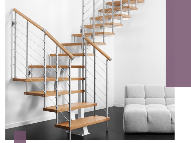 Модульные лестницы под ключ в Нягани — монтаж и изготовление