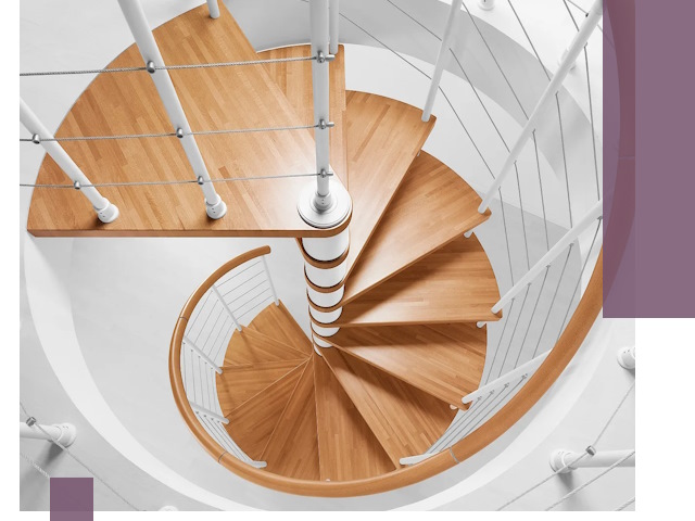 Изготовление винтовых лестниц под ключ в Нягани