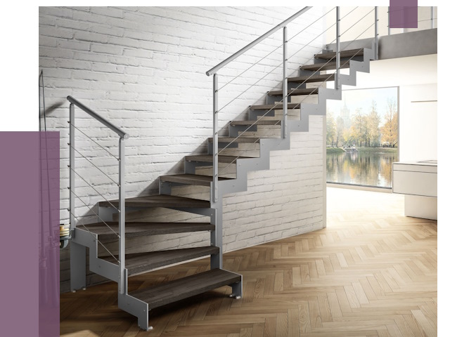 Г-образные лестницы под ключ в Нягани от 36924 руб. | ПРОЛЁТ-Нга