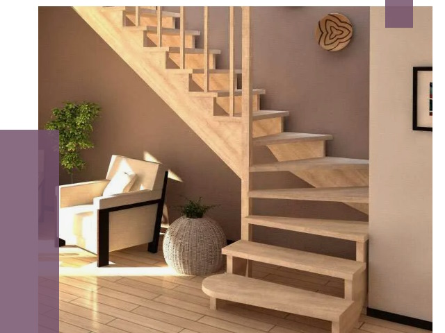 Изготовление Г-образных лестниц в Нягани от 18844 руб. 