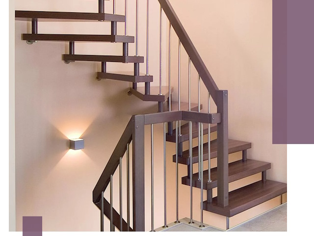 Изготовление лестниц на больцах в Нягани под ключ