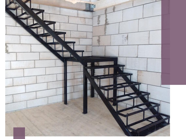 Лестницы на металлокаркасе под ключ в Нягани — изготовление и монтаж