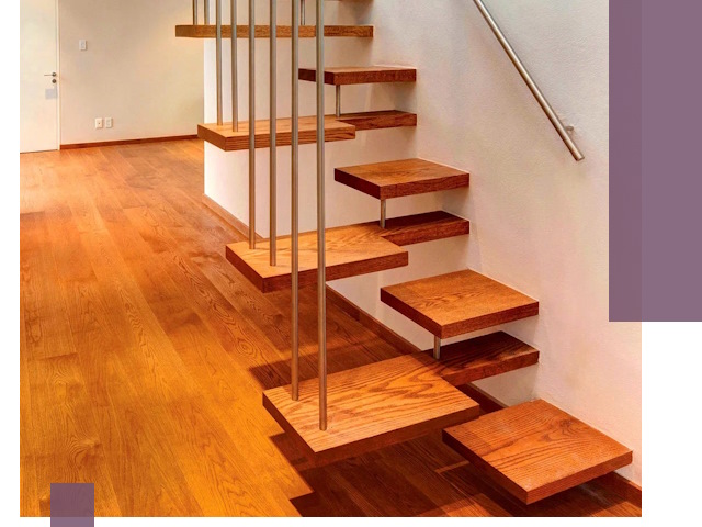 Лестницы «гусиный шаг» на заказ в Нягани для узких пространств