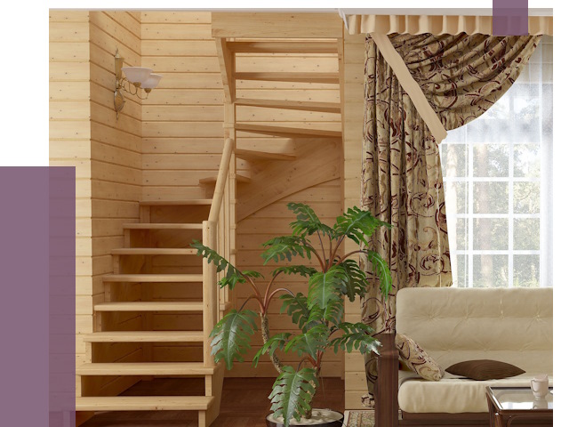 Лестницы для дачи в Нягани от 75631 руб.  | ПРОЛЁТ-Нга