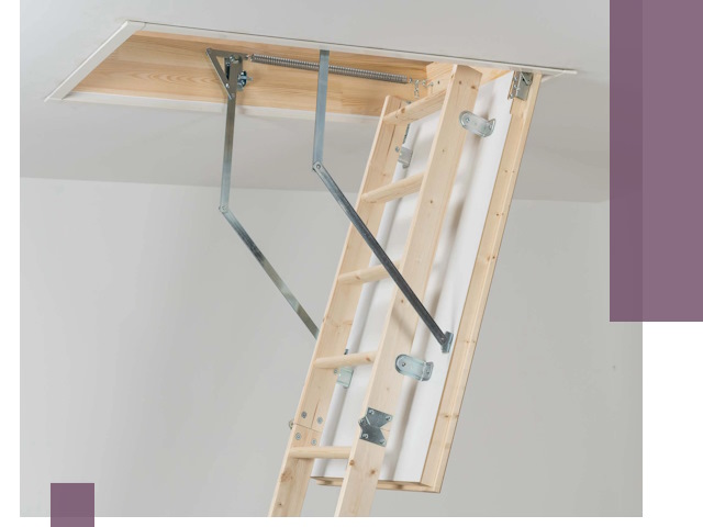 Установка чердачной лестницы под ключ в Нягани