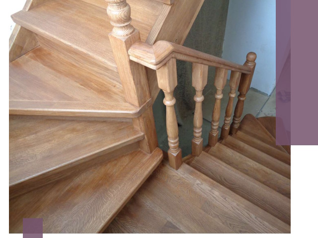 Дубовые лестницы под ключ в Нягани: изготовление и монтаж