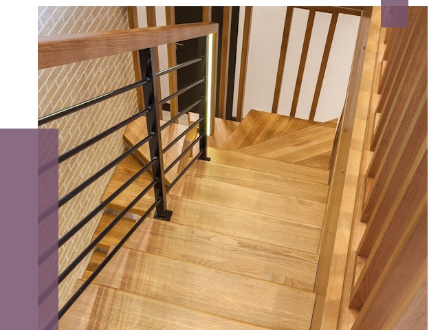 Лестницы из ясеня в Нягани под ключ от 9982 руб. 