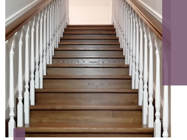 Лестницы из ясеня на заказ в Нягани — изготовление и монтаж