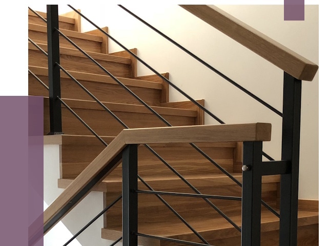 Обшивка металлической лестницы деревом в Нягани от 4329 руб. 