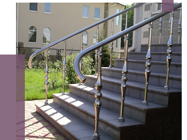 Перила для крыльца в Нягани от 10695 руб. — монтаж ПРОЛЁТ-Нга