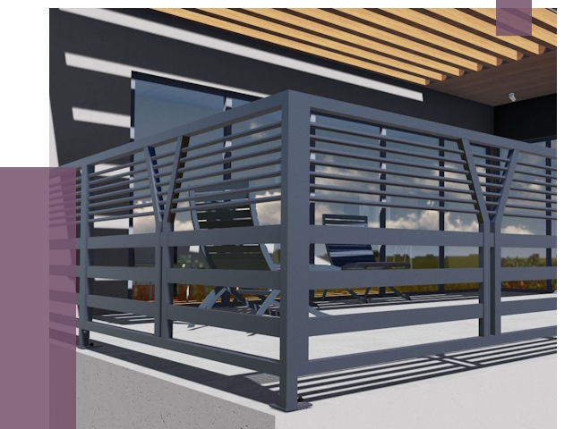 Изготовление балконных ограждений в Нягани от 10695 руб. | ПРОЛЁТ-Нга