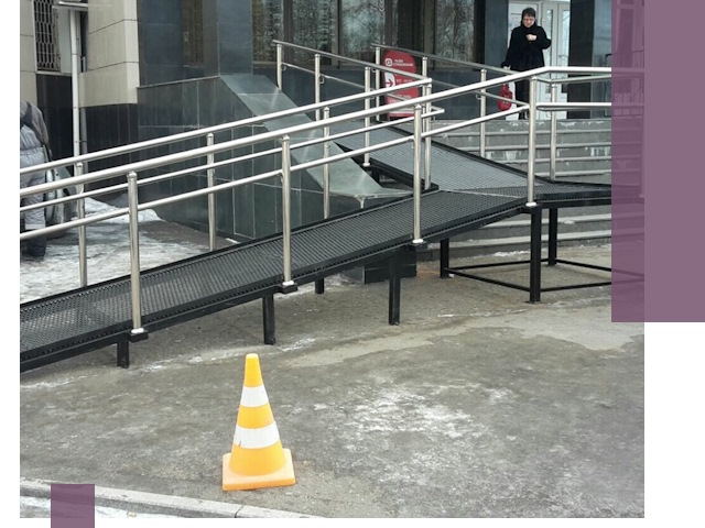 Стационарные пандусы под ключ в Нягани — изготовление и монтаж