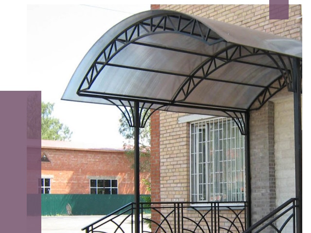 Металлические навесы и козырьки в Нягани от 12733 руб.