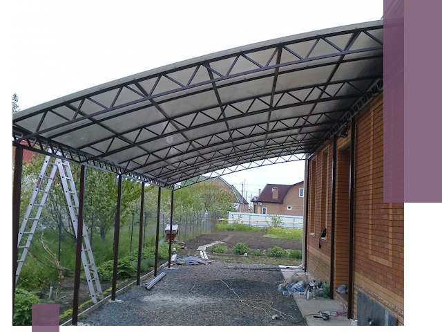 Профессиональный монтаж навесов под ключ в Нягани