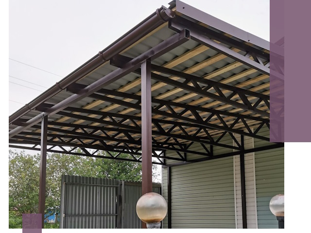 Навесы под ключ в Нягани: изготовление, монтаж и гарантия