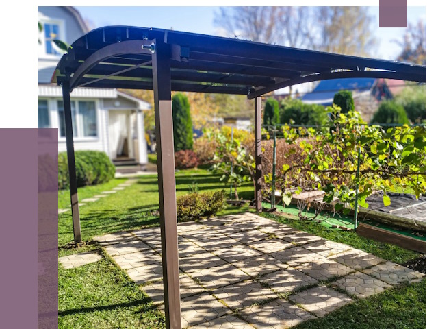 Навесы для дачи в Нягани от 12682 руб. под ключ — ПРОЛЁТ-Нга