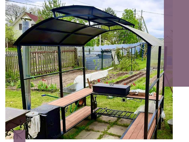 Навесы для барбекю в Нягани: изготовление, монтаж и демонтаж