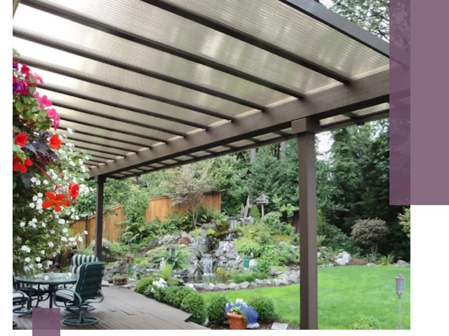 Навесы из поликарбоната под ключ в Нягани быстро и надёжно