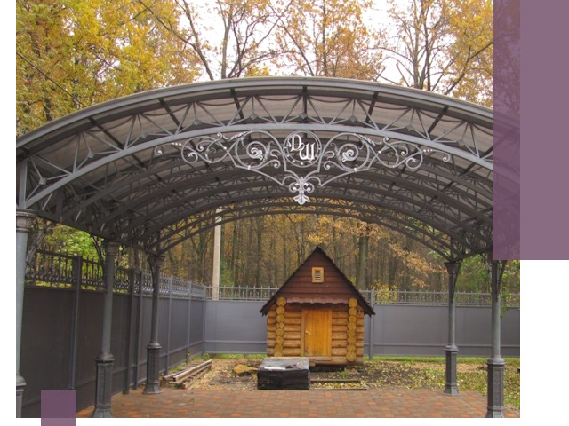 Кованые навесы премиум-класса под заказ в Нягани