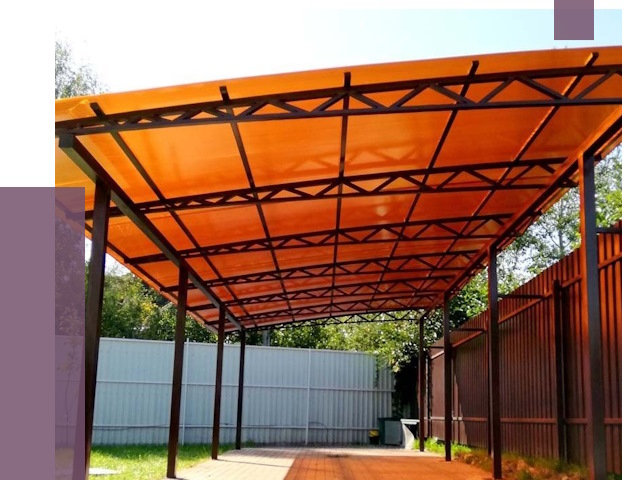 Односкатные навесы под ключ в Нягани от 13089 руб. 