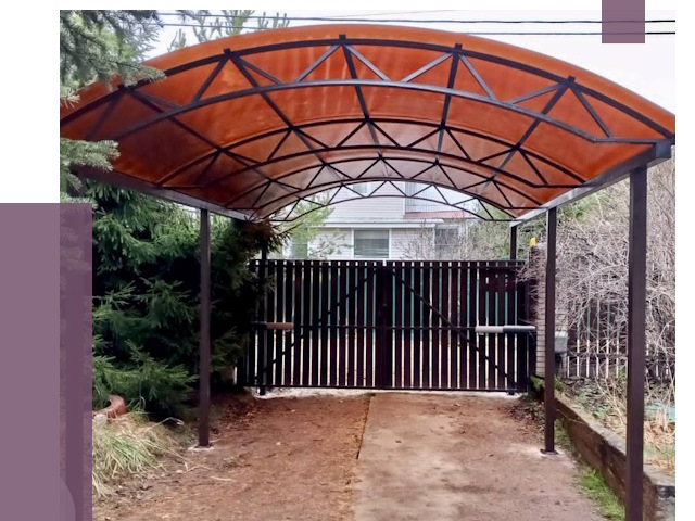 Арочные навесы в Нягани от 12682 руб. — изготовление и монтаж | ПРОЛЁТ-Нга