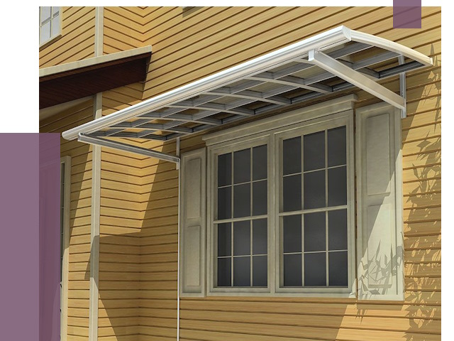 Козырьки над окнами в Нягани от 7589 руб. — монтаж, покупки | ПРОЛЁТ-Нга
