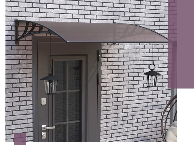 Недорогие козырьки и навесы под ключ в Нягани