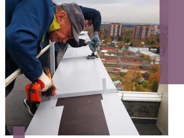 Монтаж парапетов в Нягани — установка прочных металлических ограждений