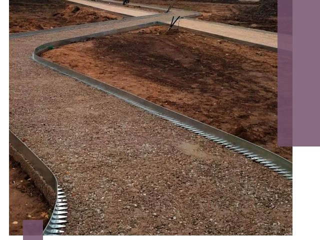 Металлические бордюры под ключ в Нягани — изготовление и монтаж