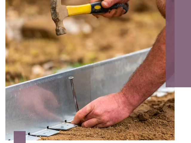 Монтаж металлических бордюров в Нягани быстро и качественно
