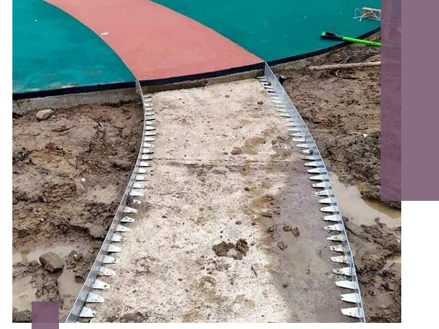 Металлические бордюры для дорожек в Нягани — монтаж и изготовление